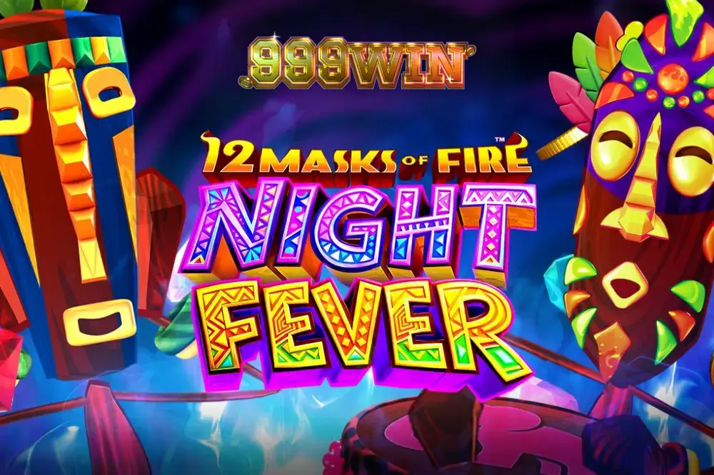 Cena vibrante de 12 Masks of Fire: Night Fever com elementos neon e tambores de festa.